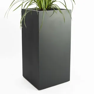 Pflanzwerk® Pflanzkübel Tower Anthrazit 70x33x33cm *Frostbeständiger Blumenkübel* *UV-Schutz* *Qualitätsware*