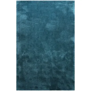 Homie Living Pisa Hochflorteppich 130 x 190 cm Petrol Türkis