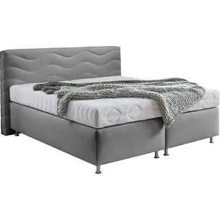 Westfalia Schlafkomfort Boxspringbett »Sigma«, grau,