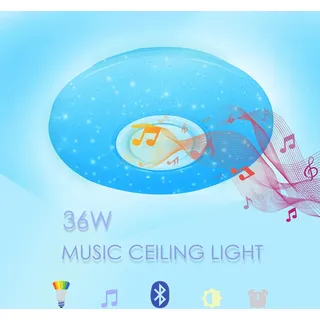 Jopassy 36W LED Deckenleuchte mit Sternenhimmel-Effekt, Fernbedienung, Lautsprecher und Bluetooth-Musik