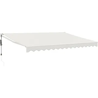 vidaXL Elektrische Markise mit Kurbel Creme 4x3 m - Creme