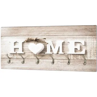 Haku-Möbel Wandgarderobe Motiv Holz 90,0 x 40,0 cm Beige