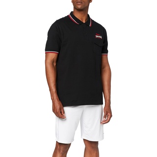 Lonsdale Herren Lynton Poloshirt, Schwarz, S EU