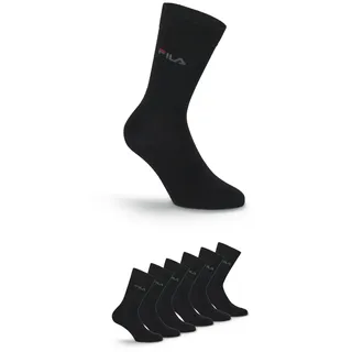 Fila UNISEX LIFESTYLE PLAIN SOCKS 6 Paare Schwarz 35-38