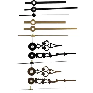 EUROTIME Zeigersatz Standard Schwarz Rund