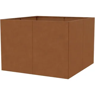Floraworld Hochbeet Cortenstahl 100 x 100 x 70 cm