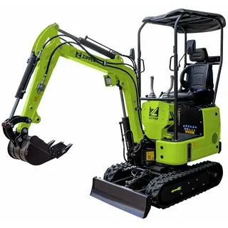 Zipper Diesel-Minibagger ZI-MBG1000D 7,0kW 8kN Hydraulik-kupplung für Zubehör