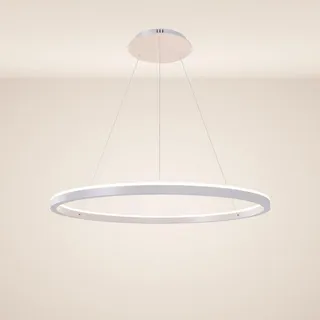 s.luce Ring 1-flg. Ø 100 cm rund Weiß Kunststoff, Metall