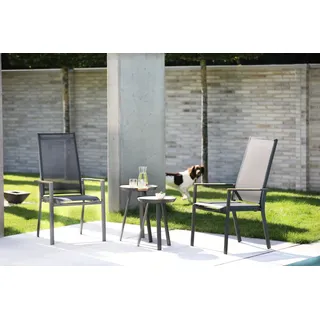 Niehoff Set Palos, Salvo - Das Set besteht aus: 2 x Beistelltisch Salvo, 2 x Verstellsessel Palos Flex.