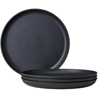 Mepal Frühstücksteller Silueta 23 cm schwarz 4er Set