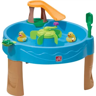 Step2 Duck Pond Wasserspieltisch | Kleiner Wassertisch mit 6-teiligem Zubehörset | Garten Wasser Spieltisch für Kinder