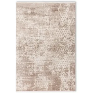 Schöner Wohnen SCHÖNER WOHNEN-Kollektion Teppich »Vision 241« rechteckig 7 mm Höhe Viskoseteppich mit Glanz, Wohnzimmer, beige