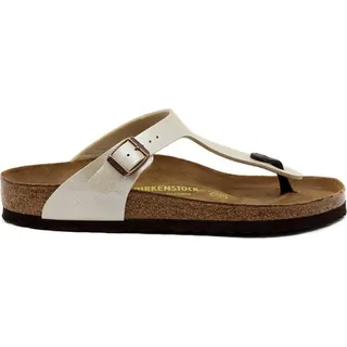 Birkenstock Gizeh Graceful Pearl White Größe EU 39 Normal - Grau