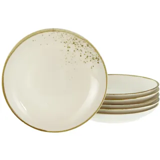 CreaTable Dessertteller Nature Collection 21 cm creme 6er Set