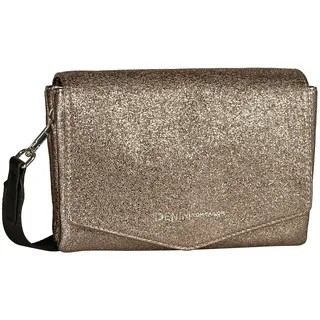 Tom Tailor Umhängetasche Quinn Flap Bag No Zip S Metallic Taupe