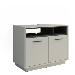 Vicco Waschbeckenunterschrank Beatrice, 80 x 64 cm, Grau/Anthrazit - Grau