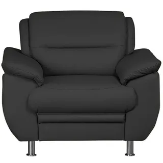 sit&more Sessel Mailand Kunstleder 99 x 85 x 90 cm schwarz