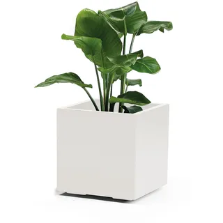 Pflanzkübel Pflanztopf Blumentopf Blumenkübel Gefäß topf GREENER KEBE 40 cm weiß