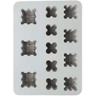 Rayher Silikon Gießform Bubble Kerzen, 24,4 x 18 x 5 cm, 12 Formen, 3 unterschiedliche Größen, Silikonform Kerze, 3D Bubble Kerzenform, Gießform Kerzen, 36163000, grau