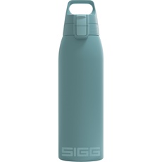 Bild - Isolierte Trinkflasche - Shield Therm One Morning Blue - Für kohlensäurehaltige Getränke geeignet - Auslaufsicher - Spülmaschinenfest - BPA-frei - 90% recycelter Edelstahl - Blau - 1L