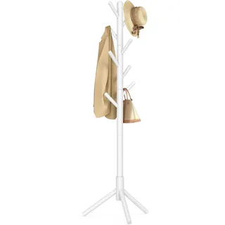 VASAGLE Garderobenständer RCR04WT Weiß