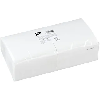 Papstar Servietten, Tissue, weiß, 9.50 x 33 x 17 cm, 1/8 Falz, 250 Stk.