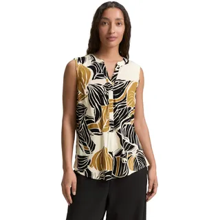 Tom Tailor Bluse Neutral Cut Leaves Design 36
