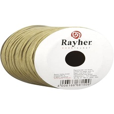 Rayher Hobby Rayher Papierkordel mit Draht, 2 mm ø, Rolle 25 m, Papierdraht, natur, Papierschnur mit Drahteinlage, zum Basteln, 5116031