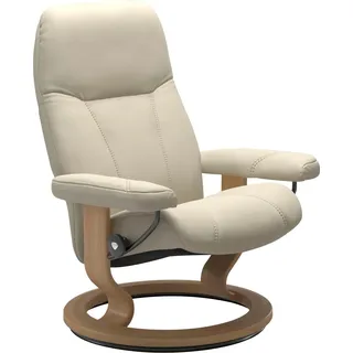 Stressless Relaxsessel "Consul" mit Classic Base, Größe S, Gestell Eiche, cream batick