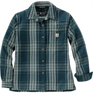 Carhartt Plaid Loose-Fit, Hemd Damen - Grün/Dunkelblau - XL