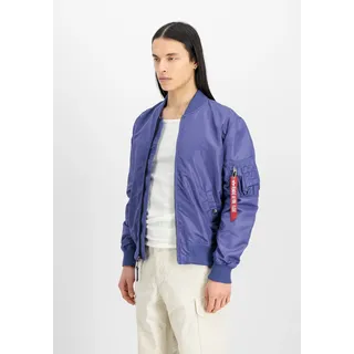 Bomberjacke ALPHA INDUSTRIES "MA-1 TT Light", Herren, Gr. M, lila (night lila), Shell: 100% Nylon. Lining: 100% Nylon, Jacken Bomberjacke