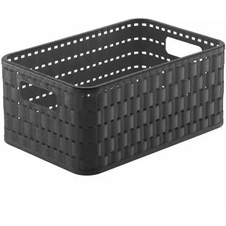 Rotho Aufbewahrungskorb COUNTRY 23,7 x 15,8 x 10,8 cm grau