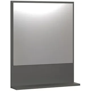 trendteam Bad Spiegel Pure Bliss Anthrazit Melamin B/H/T ca. 60/74/14 cm - Grau