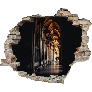 queence Wandtattoo »Hügel« Wandsticker, Wandbild, selbstklebend, 3D, Wanddurchbruch, grün