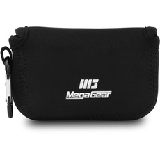 MegaGear MG591 Ultraleichte Kameratasche aus Neopren kompatibel mit Olympus Tough TG-6, TG-5, TG-4, Sony Cyber-shot DSC-RX100 VI, DSC-RX100 V, DSC-RX100 IV - Schwarz