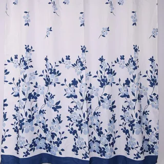 Gedy Lulet Vorhang, 120 x 200 cm, weiß-blau