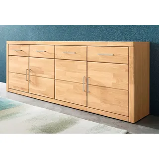 OTTO home Sideboard Trondheim 200 x 80 x 42 cm Beige / Braun