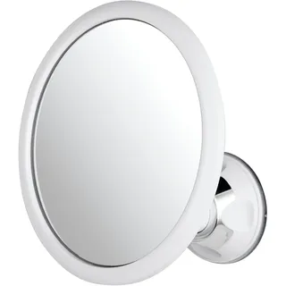 Mirrorvana Kleiner Duschspiegel antibeschlag und bruchsicher, runder Wandspiegel mit starkem 360° Saugnapf — 17 cm x 17 cm