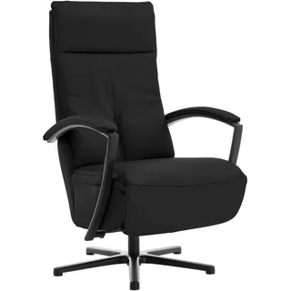 Beldomo Speed Relaxsessel , Schwarz , Leder , Echtleder , Rindleder , 76x112x83 cm , Goldenes M , Fußauswahl, Lederauswahl, Stoffauswahl, Relaxfunktion, Liegefunktion , Wohnzimmer, Sessel, Ledersessel