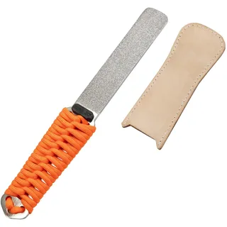 SHARPAL 181N Diamantschärfer Doppelseiting Diamant-Werkzeugschärfer mit Lederstreifen, Grobe/Extrafeine 325/1200 Körnung Messer& Axt Schärfstein, Messerschärfer