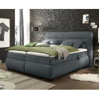 ed exciting design Evolution Boxspringbett mit Motor und Topper grau