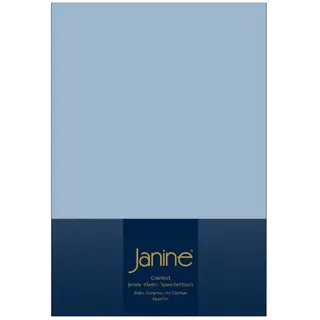 JANINE Spannbettlaken Jersey-Elasthan 180 x 200 - 200 x 220 cm blau