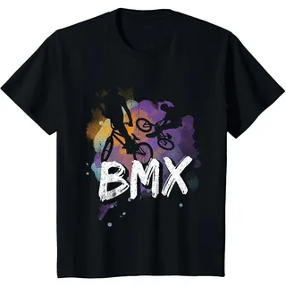 BMX Kleidung Kinder, Erwachsene BMX Geschenk T-Shirt, Kinder, Schwarz, 116