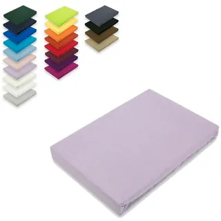 EXKLUSIV HEIMTEXTIL Spannbettlaken Jersey 60 x 120 - 70 x 140 cm Flieder