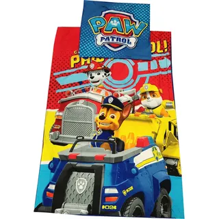 Paw Patrol Microfaser-Bettwäsche 135 x 200 cm / 80 x 80 cm - Blau