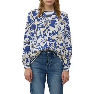 s.Oliver Tunikabluse mit All-Over-Print Blau/Weiß 34