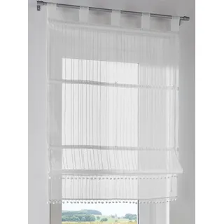 Raffrollo HEINE HOME Gr. 3, weiß (sanftes weiß), B:80cm H:130cm, Raffrollos, Raffrollo