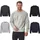 IMSWT205 Herren-Pullover mit recyceltem Garn umweltfreundlich Antipill flexibel und bequem Rundhalsausschnitt weicher Fleece-Top-Pullover Marl 3XL