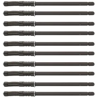 DOJA Barcelona | Unsichtbare Regalhalterung | Pack 10 | Unsichtbare Regalbodenträger | Ø10 * 145mm | Schwebende Regalträger aus Stahl | Verdeckte Regalstützen, Wandregal, Regal, Regalstützen