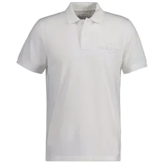 GANT Reg Tonal Shield Rugger Kurzarm-poloshirt Eggshell M